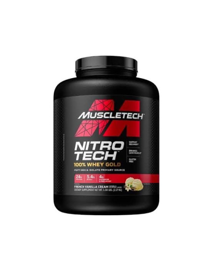 NITRO TECH 100% WHEY GOLD 5.00LB [2.27KG]